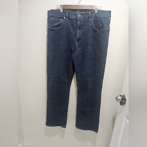 Mott & Bow-  Women's 40X32  Dark Blue Flare Jeans Straw_Woos_Stan